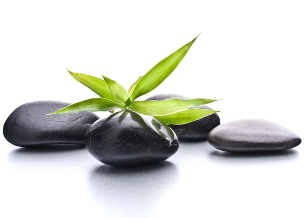 Zen鹅卵石石茶和保健概念. — 图库照片