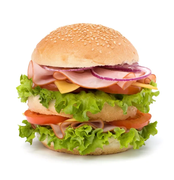 Гамбургер из фаст-фуда — стоковое фото
