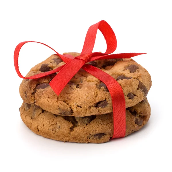 Biscoitos de pastelaria de chocolate embalados festivos — Fotografia de Stock