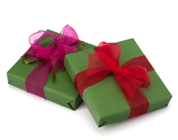 Festive gift box stack — Stock Photo, Image