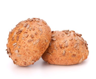 iki sandviç topuz birlikte ayçiçeği tohumu