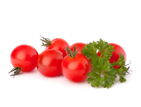 Pequeño tomate cereza y especias de perejil — Foto de Stock