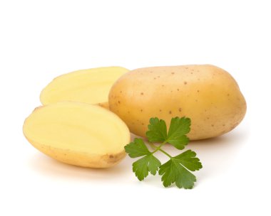 yeni patates ve yeşil maydanoz