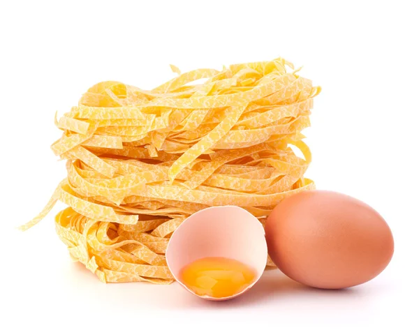 Italienische Pasta Tagliatelle Nest — Stockfoto