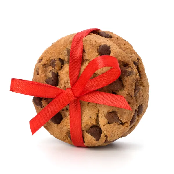 Biscoitos de pastelaria de chocolate embalados festivos — Fotografia de Stock