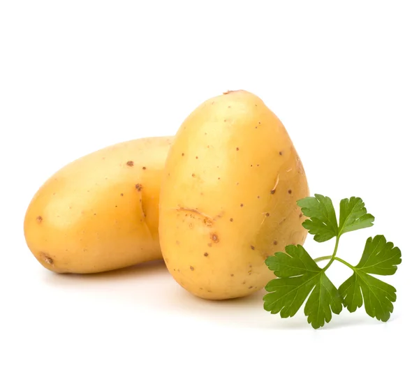 New potato and green parsley — Stock Photo, Image