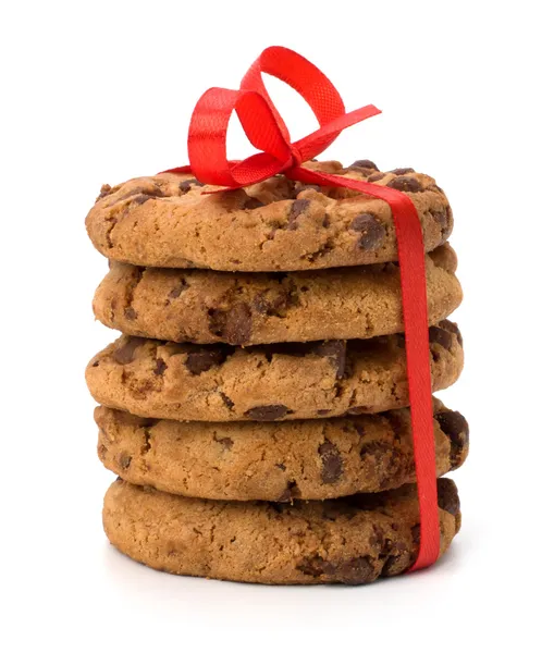 Galletas de pastelería de chocolate envueltas festivas — Foto de Stock