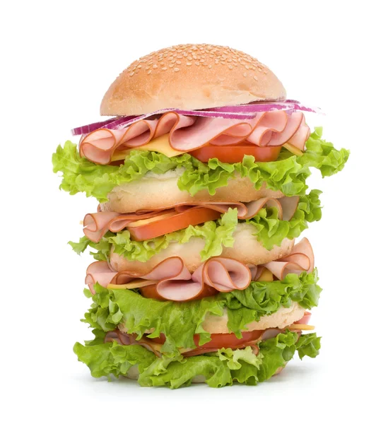 Junk food hamburger — Stock Photo, Image