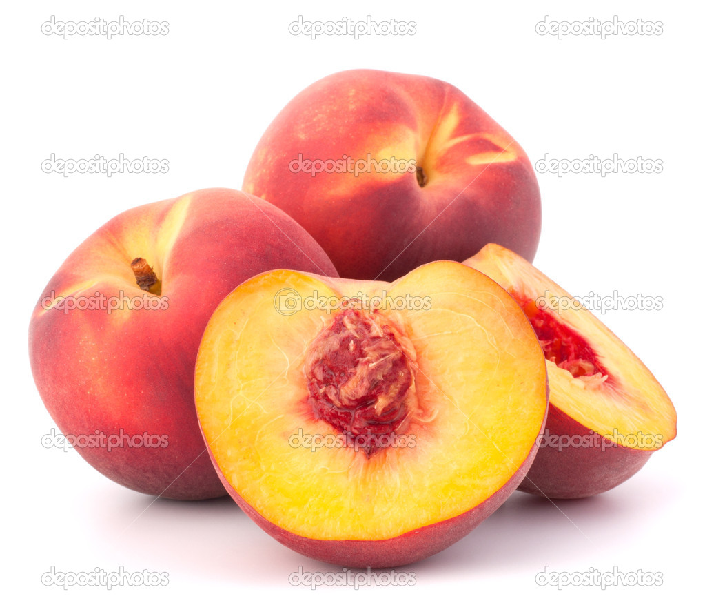 Ripe peach fruit