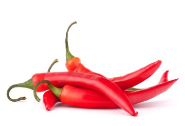 Hot red chili or chilli pepper clipart