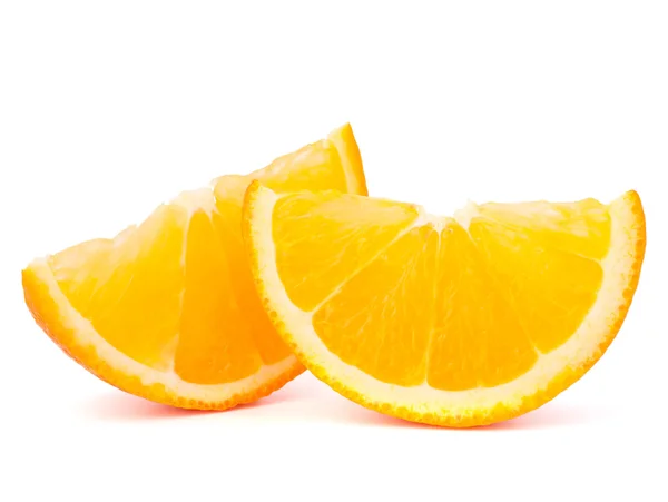 Two orange fruit segments or cantles — Stock Photo, Image