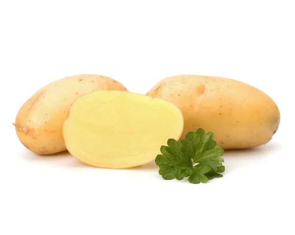 New potato and green parsley — Stock Photo, Image