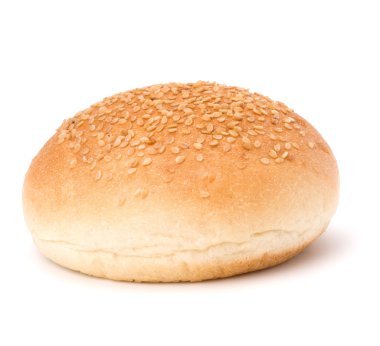 yuvarlak sandviç topuz ile susam