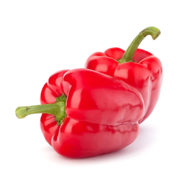 Pimiento rojo aislado sobre fondo blanco — Foto de Stock