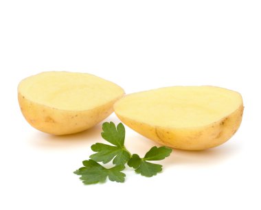 yeni patates ve yeşil maydanoz