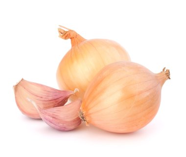 Onion and garlic clove