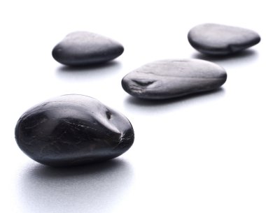 Zen çakıl taşları. Taş kaplıca ve sağlık konsepti.