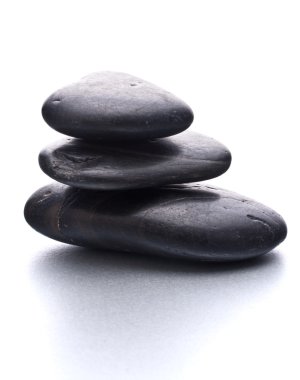 Zen çakıl denge. Spa ve sağlık kavramı.