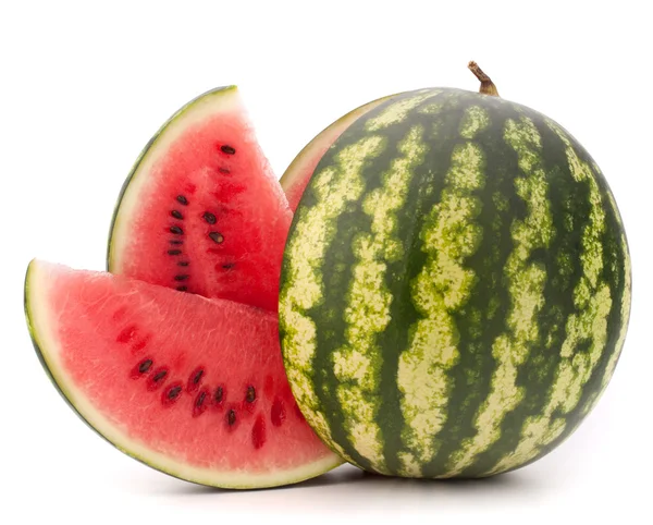 Aufgeschnittene reife Wassermelone — Stockfoto