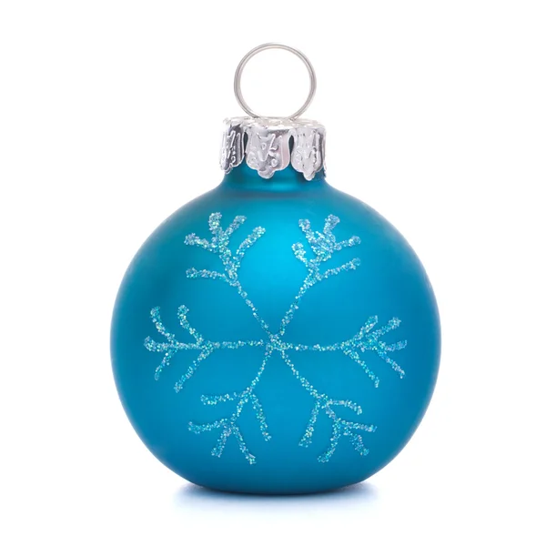 Bola de Natal azul — Fotografia de Stock