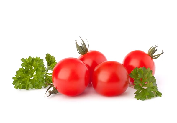 Kleine cherry tomaat en peterselie kruiden — Stockfoto