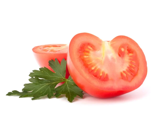 Tomato vegetables and parsley leaves — Stock Photo, Image