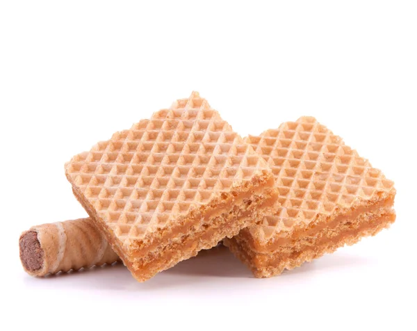 Plaatjes of honingraat wafels — Stockfoto