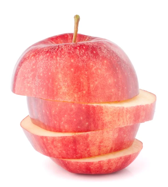 Apfel rot geschnitten — Stockfoto