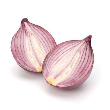 Kırmızı soğan yarım dilimlenmiş