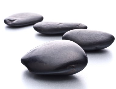 Zen çakıl taşları. Taş kaplıca ve sağlık konsepti.