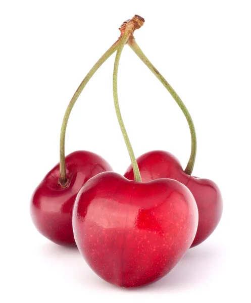 Bayas de cereza en forma de corazón —  Fotos de Stock