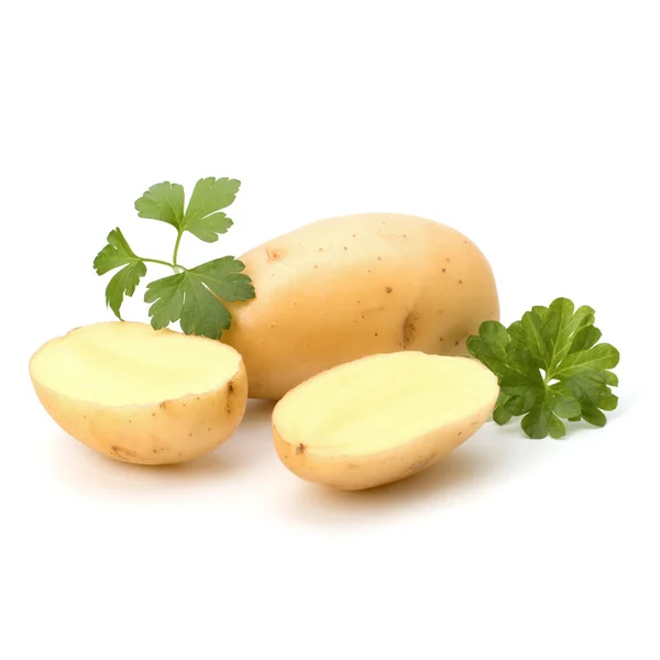 New potato and green parsley — Stock Photo, Image