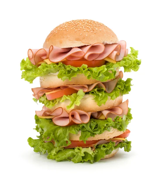 Junk food hamburger — Stock Photo, Image