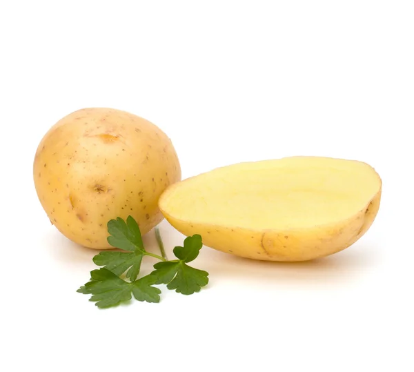 New potato and green parsley — Stock Photo, Image