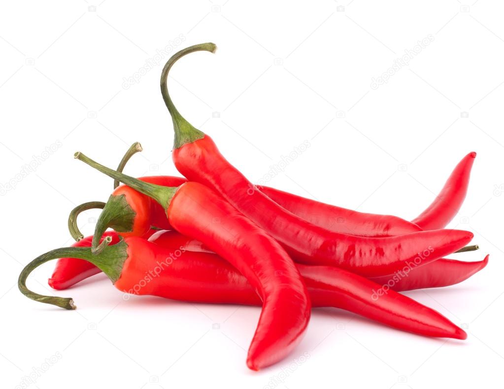 Hot red chili or chilli pepper
