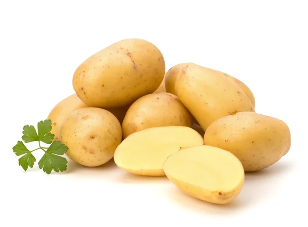 新的马铃薯和绿色欧芹 — 图库照片