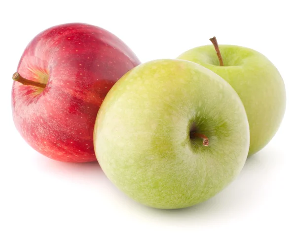 แอปเปิ้ลสีแดงและสีเขียว — ภาพถ่ายสต็อก