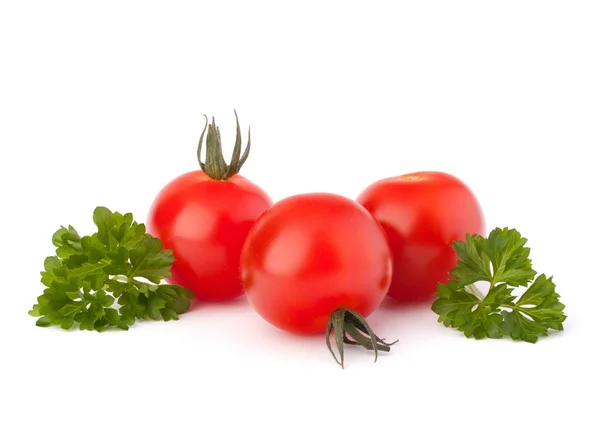 Pequeno tomate cereja e especiarias de salsa — Fotografia de Stock