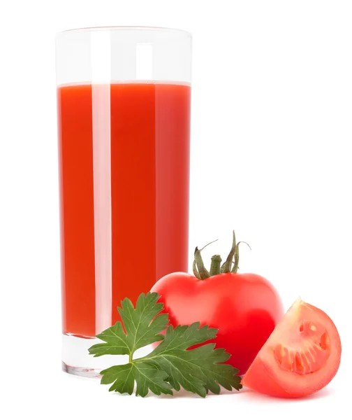 Tomatensaftglas — Stockfoto