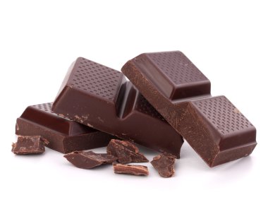 barras de chocolate picados