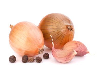 Onion and garlic clove