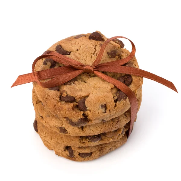 Biscoitos de pastelaria de chocolate embalados festivos — Fotografia de Stock