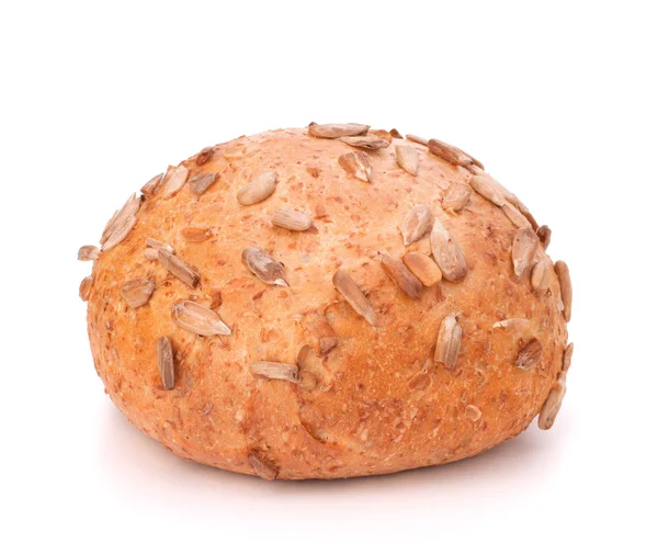 Round sandwich bun with sunflower seeds — Stock Photo, Image
