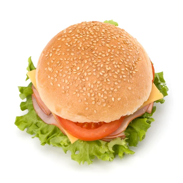 Hambúrguer de comida de plástico — Fotografia de Stock