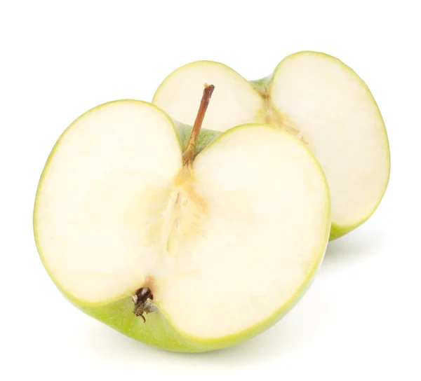 Mitad manzana verde — Foto de Stock