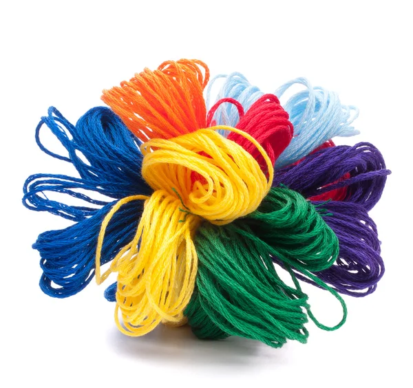 Color threads bunch — Stock Photo, Image