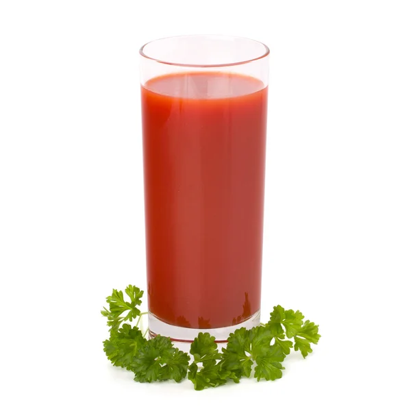 Vidro de suco de tomate — Fotografia de Stock