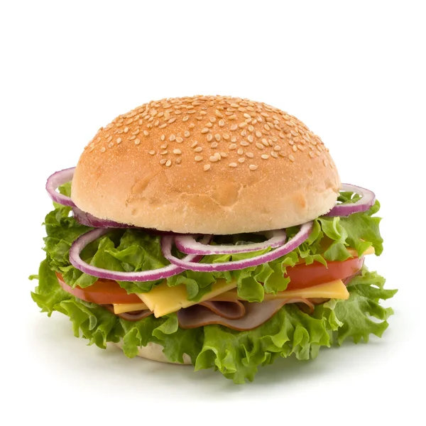 Skräpmat hamburgare — Stockfoto