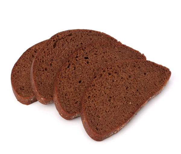 Rye bread isolated on white background — Stock Photo, Image