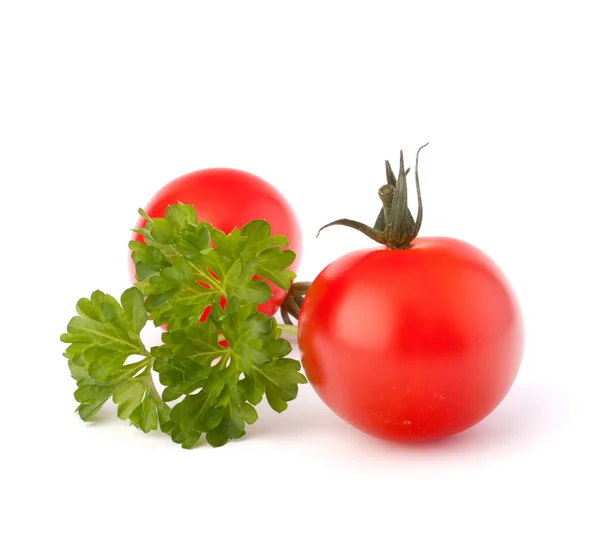 Pequeño tomate cereza y especias de perejil —  Fotos de Stock